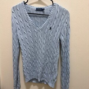 Polo by Ralph Lauren Sky Blue V-Neck Sweater